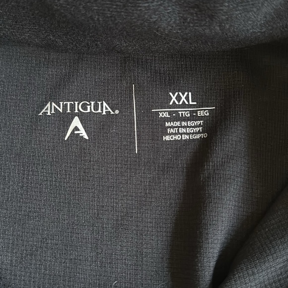 SUPER BOWL MIAMI LIV ANTIGUA MENS BLACK GLACIER LONG SLEEVE 1/4 ZIP PULLOVER XXL - Picture 6 of 11